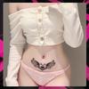 Herbal Semi-Permanent Waterproof Succubus Tattoo Sticker for Women - Long-Lasting, Scar-Covering, High-End Design for Chest, Waist, and Abdomen
