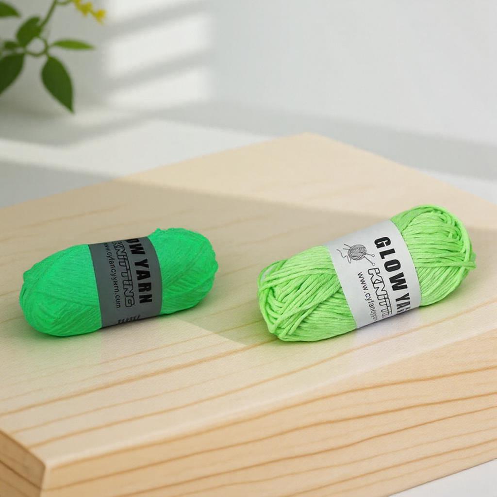 Novel Functional Yarn Glow in The Dark Luminous Yarn Hand Knitting DIY Wool for Carpet Sweater Hat Sewing Accessories