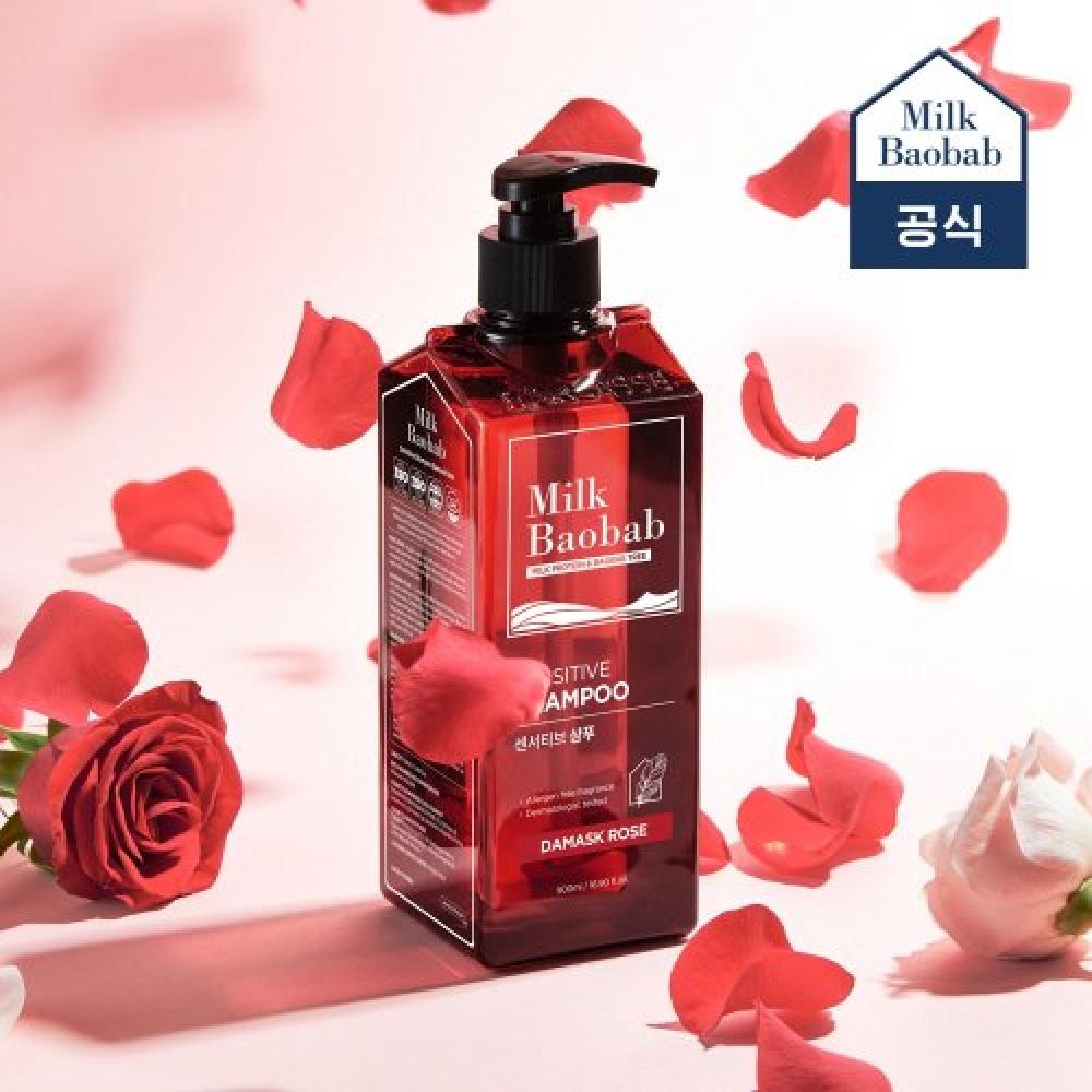 Milkbaobab [for Sensitive Scalp] Sensitive Shampoo 500ml Damascus rose