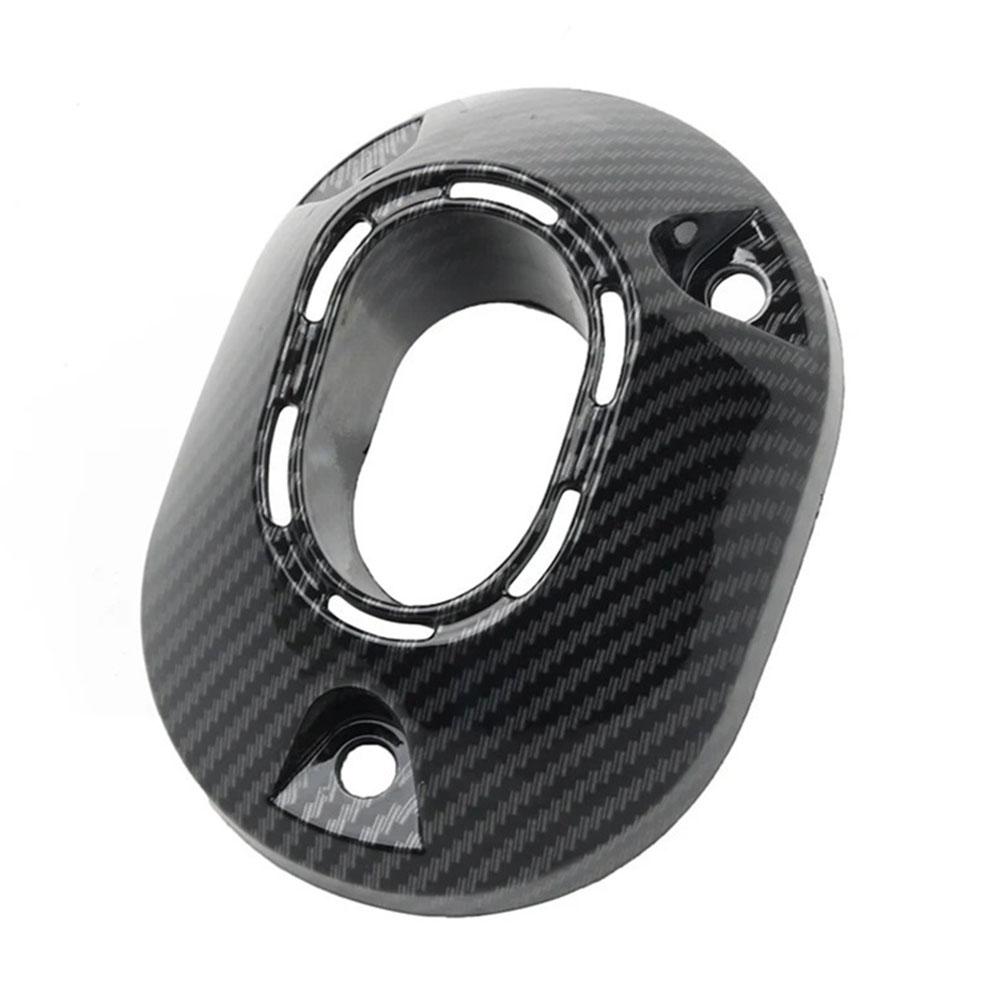 Motorcycle Accessory For Exhaust Pipe Exhaust ABS Plastic Carbon Fiber Finish Exhaust Tail Cover Stylish Motorcycle Upgrade