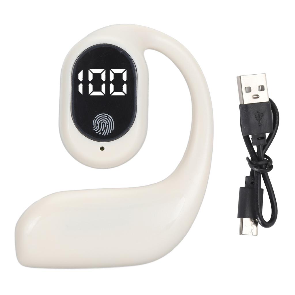 Single Ear Bluetooth Headset Multifunction BT 5.3 Long Endurance Noise Reduction Stereo Sound
