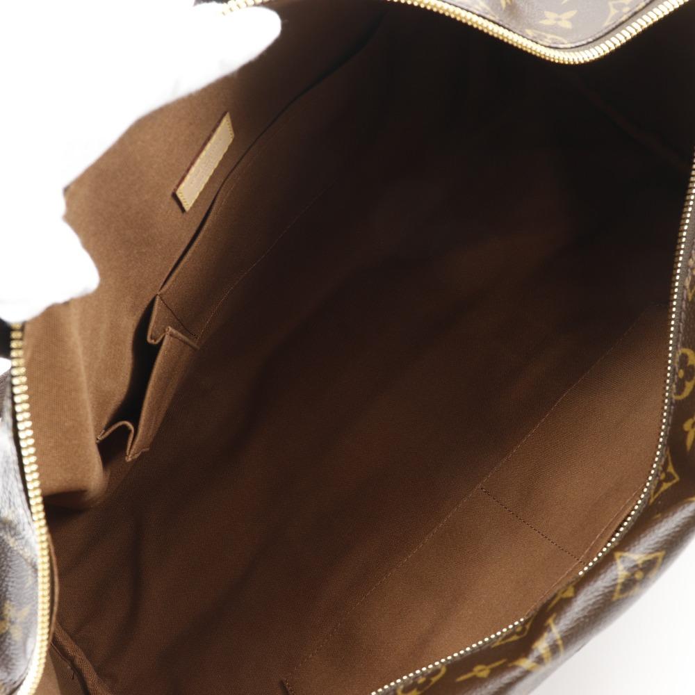 Louis Vuitton Sportliche bobourg Boston Tasche M97036 Braun Monogramm Leinwand unisex Gebraucht