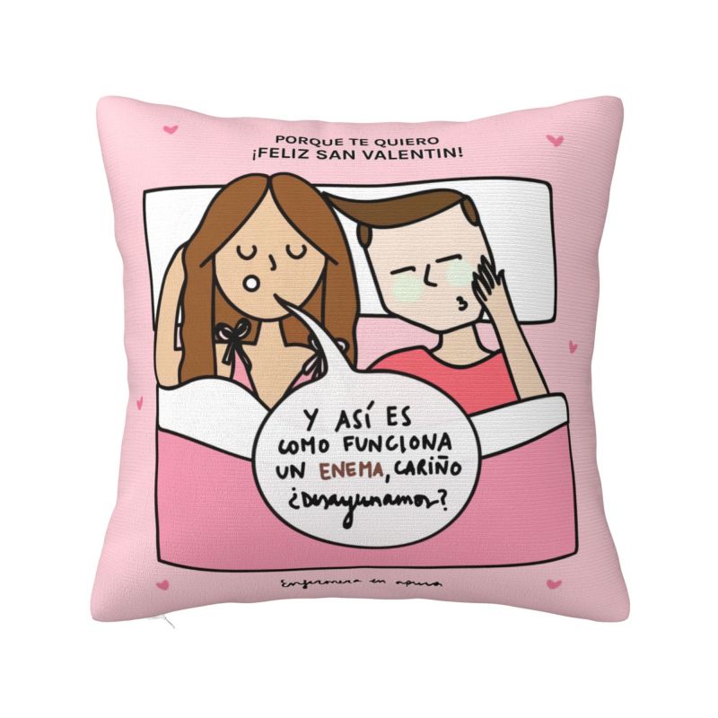 Enfermera En Apuros Doctor Nurse Medical Throw Pillow Case Bedroom Decoration Sofa Cushion Cover Polyester Soft Pillowcase