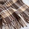 Sciarpa Calda Donna Sciarpa Lusso Cashmere Coperta Invernale Stole Stampa a Quadri Casual Pashmina Bufanda Poncho da Viaggio Stole Echarpe