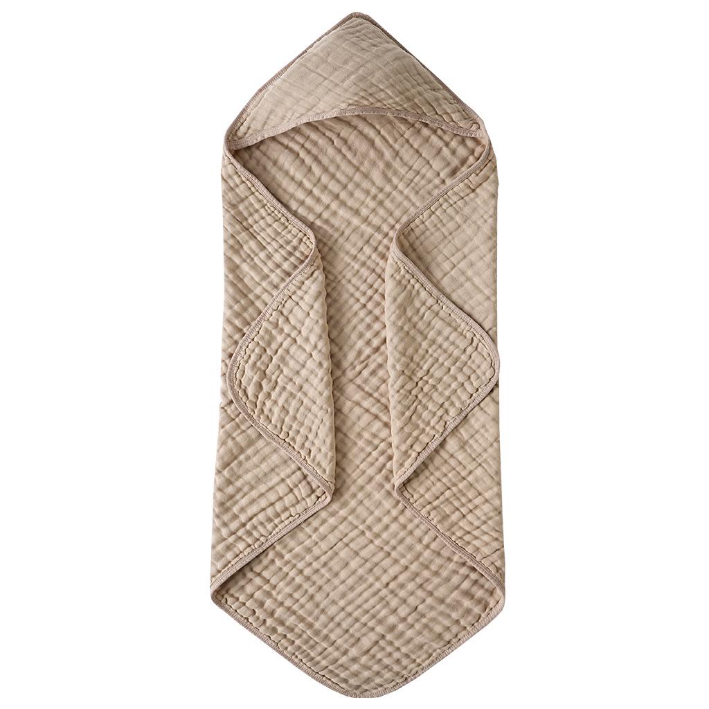 

6-Layer Hooded Children s Gauze Bath Towel & Swaddle Blanket 90*90cm