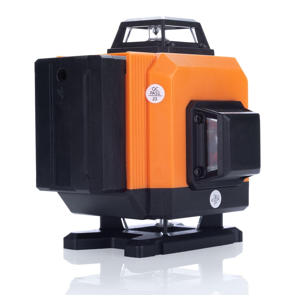 Rosfix Poziomica Laserowa Orange Tiger ROT16L Z Statywem 43-120cm – 16 Linii Laserowych | Samopoziomowanie | Pokrowiec W Zestawie