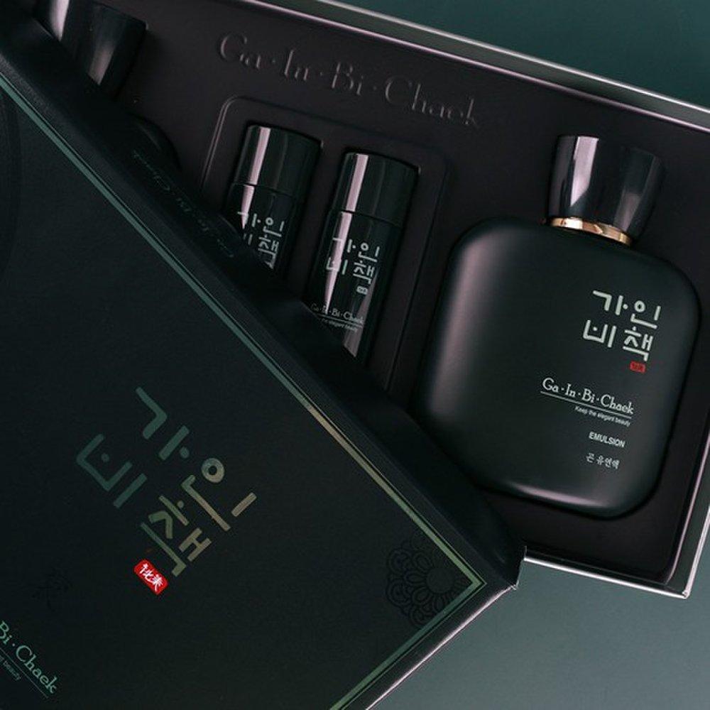 GA IN BI CHAEK Men's Oriental Medicine Cosmetics (Softened Water/Softener 150ML+Softened Water/Softener 30ML)