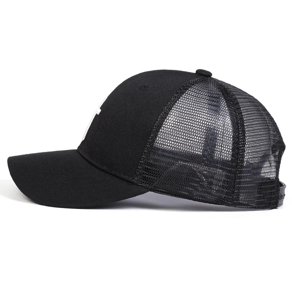 Unisex Cross Embroidery Baseball Net Caps Hip Hop Cap Spring Summer Outdoor Adjustable Casual Hats Sunscreen Hat Sports Cap