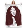 Fanart SZA Musikdecke Flanell Vintage Warme Überwurfdecke für Tagesdecke Ganzjahres
