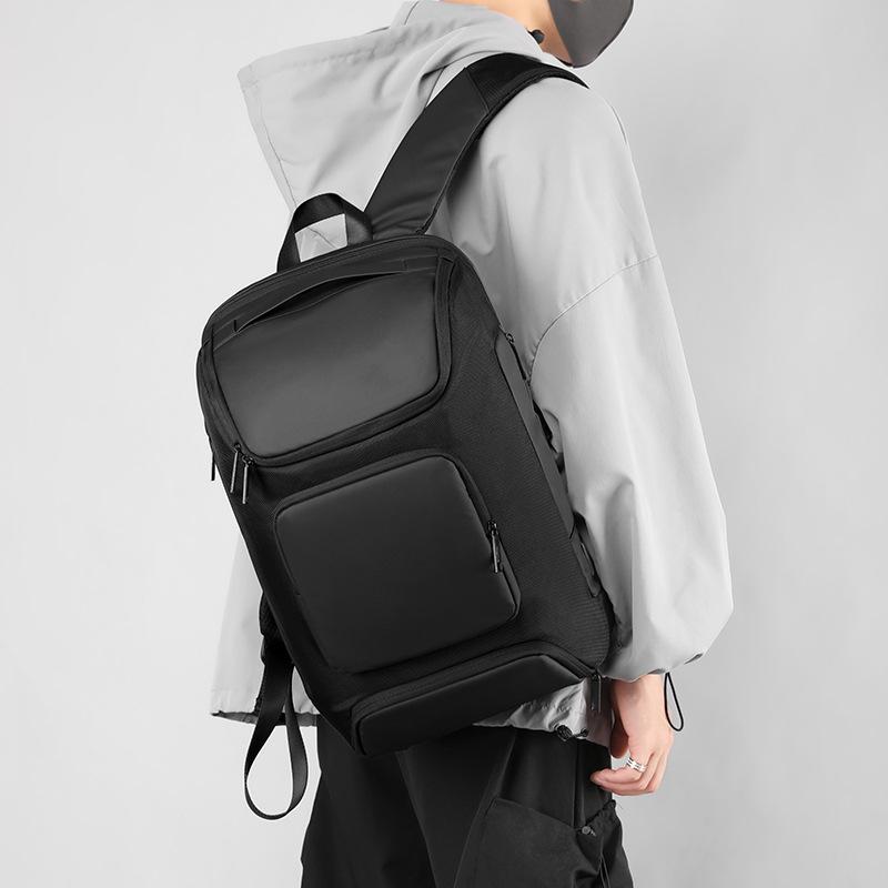 Schoolbag Customized Men's Business Attendance Multifunctional Backpack Large Capacity Travel Bag Student School Bag Computer Bag Casual