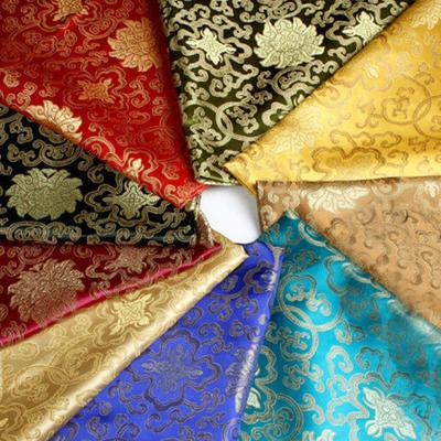 Tecido de cetim vintage estilo chinês brocado cetim jacquard tecido para costura quimono cheongsam faça você mesmo material feito à mão patchwork