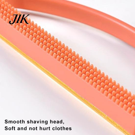 Comfortable Grip Epilator Portable Scraper Cat Dog Hair Remover with Long Handle Anti-Slip Ball Curved Reusable Widened Coverage Area Lint