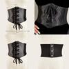 Fashionable Rivet And Strap Design Elastic Waistband For Womens Dress Accessories