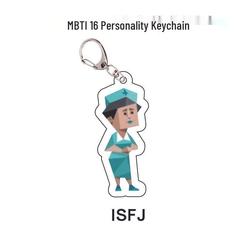 MBTI 16 Personality Acrylic Keychain Standee - Classic Style Character Ornament