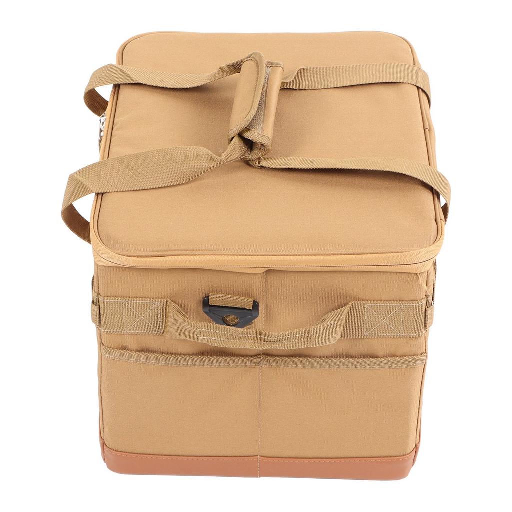 Outdoor Camping Storage Bag with Handles 30L Large Capacity Portable Camping Storage Bag Khaki