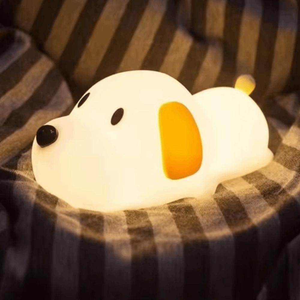 USB Rechargeable Puppy Night Light Dimmable Animal Lamp Baby Toy Papa Puppy Night Lamp  Kid