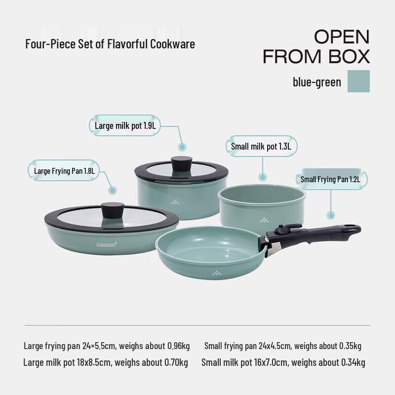 LUING BOX Portable Camping Cookware Set