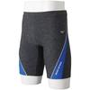 MIZUNO Fitness Half Spats 3D Size 92 Size S Men's Swimsuit, (21cm Inseam, Cups), N2JB0616, (Black/Blue),