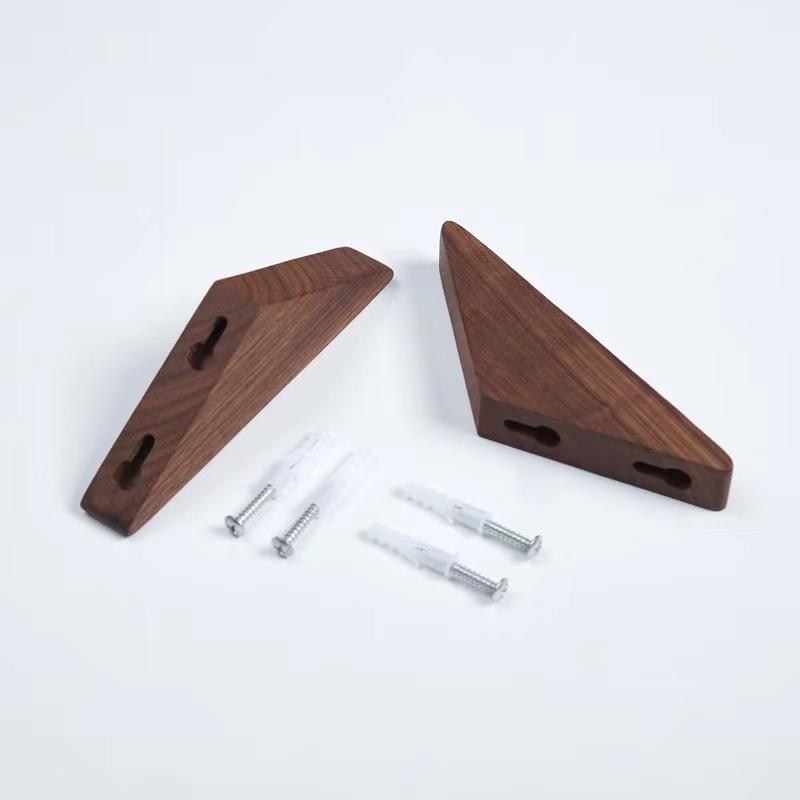 Cintre mural en bois pour vêtements, crochet pour manteau, porte-clé décoratif en bois naturel, chapeau