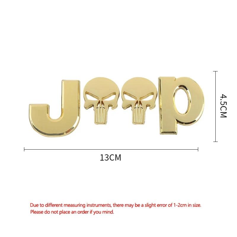 3D Metal Car Grille Rear Trunk Emblem Badge for Jeep I Renegade Grand Cherokee Patriot LIMITED 4X4 Logo Sticker Auto Accessories