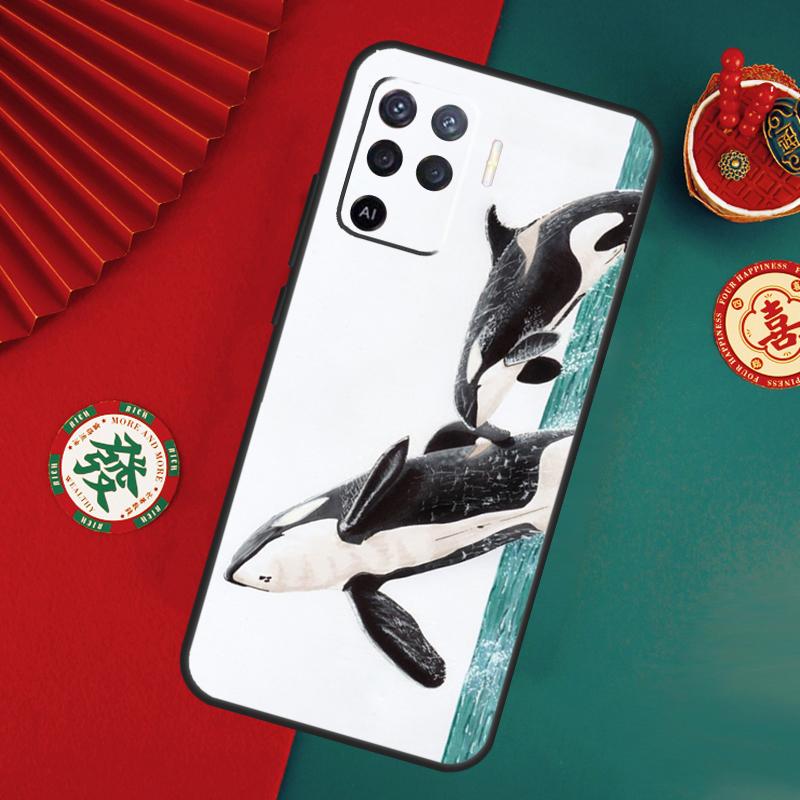 

Orcas Whale Case For Oppo A76 A16 A96 A17 A60 A40 A80 A98 A58 A78 A18 A38 A57 A74 A54 A94 A15 A5 A6 Pro OPPO A94 4G