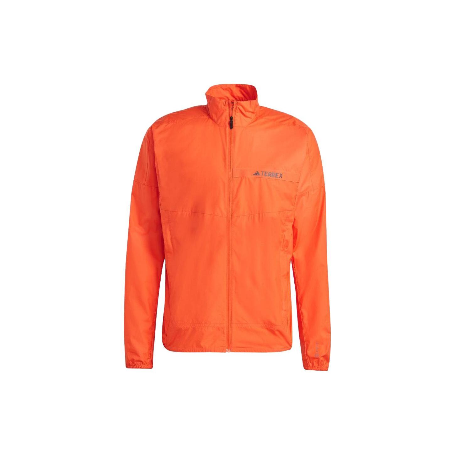 Adidas Jackets Men s Orange Stand Collar Moderate Other HM4027- J/XL