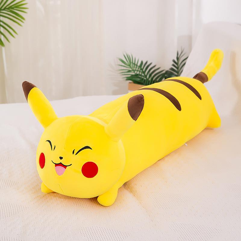 Pikachu Doll Plush Toy Throw Pillow Girl Sleeping Bed Doll Long Legs Rag Doll Birthday