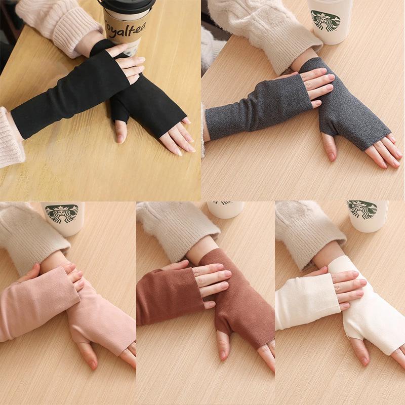 

“Скидка для новичков”: Женские зимние теплые самонагревающиеся перчатки без пальцев из немецкого бархата для защиты от холода при вождении”