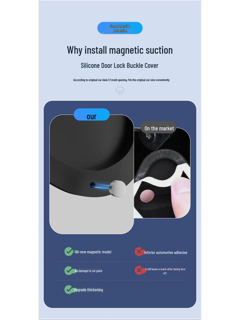 Lynk & Co Car Door Lock Silicone Protection & Shock Absorption Pad
