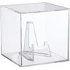 Clear Acrylic Souvenir Collectables Display Case Holder Box, Acrylic Easel Display Stand Box and Stand Holder for Watches Capsules Challenge Medals