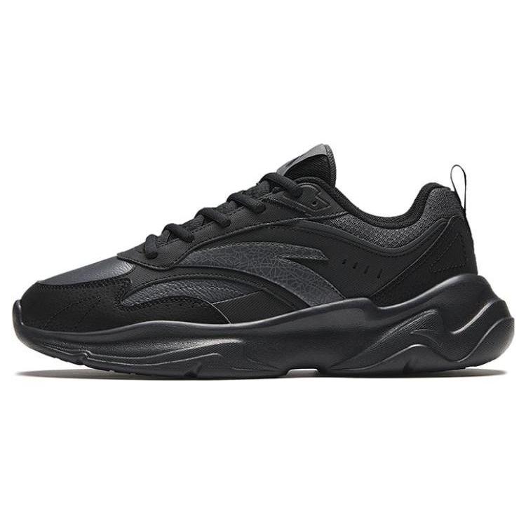 New Anta Chaobai Gz Cushioning Anti Slip And Wear Resistant Low Top Casual Shoes Men's Black 112348812-8