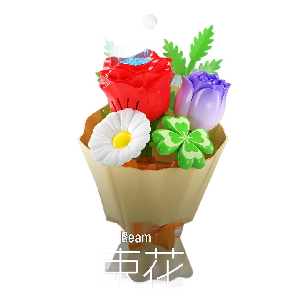 Automatic Flower Bubble Machine with Lights - Cute and Exquisite Children's Toy Gift