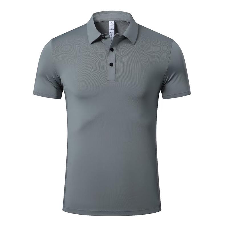Men's Cross-Border Milk Silk Lapel Polo Shirt - Short Sleeve Sports & Running Top