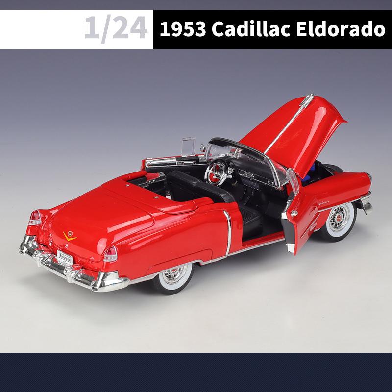 WELLY 1:24 Cadillac Eldorado 1953 Alloy Car Diecasts & Toy Vehicles Car Model Miniature Scale Model Car Toys For Children