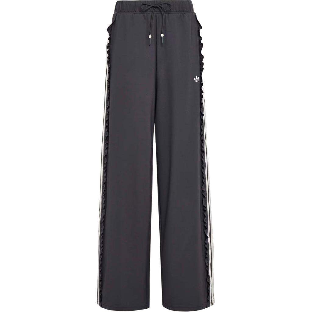 Adidas Originals Track Suit Striped Drawstring Mid Waist Knitted Sports Pants Women bottoms KU9385