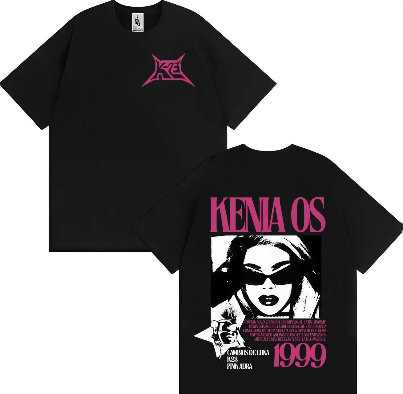 

Kenia Os Pink Aura Summer Album Graphics T Shirts Mens Women Harajuku T-Shirts High Quality Classic Oversized Y2K Cotton T-sh... S разноцветный