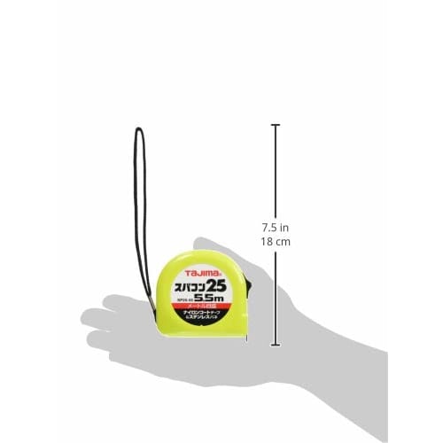 Tajima Supercon 25 Convex Nylon Coated Tape, 5.5m x 25mm, SP2555BL