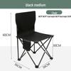Portable Outdoor Folding Chair with Backrest for Camping, Art Sketching, and Fishing