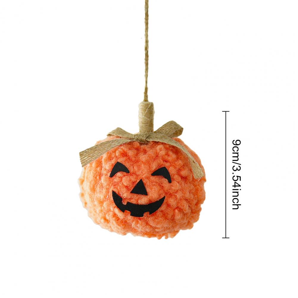 Halloween Pumpkin Decoration Pumpkin Grimacing Figure Festive Pumpkin Face Doll Hanging Ornaments for Halloween Party