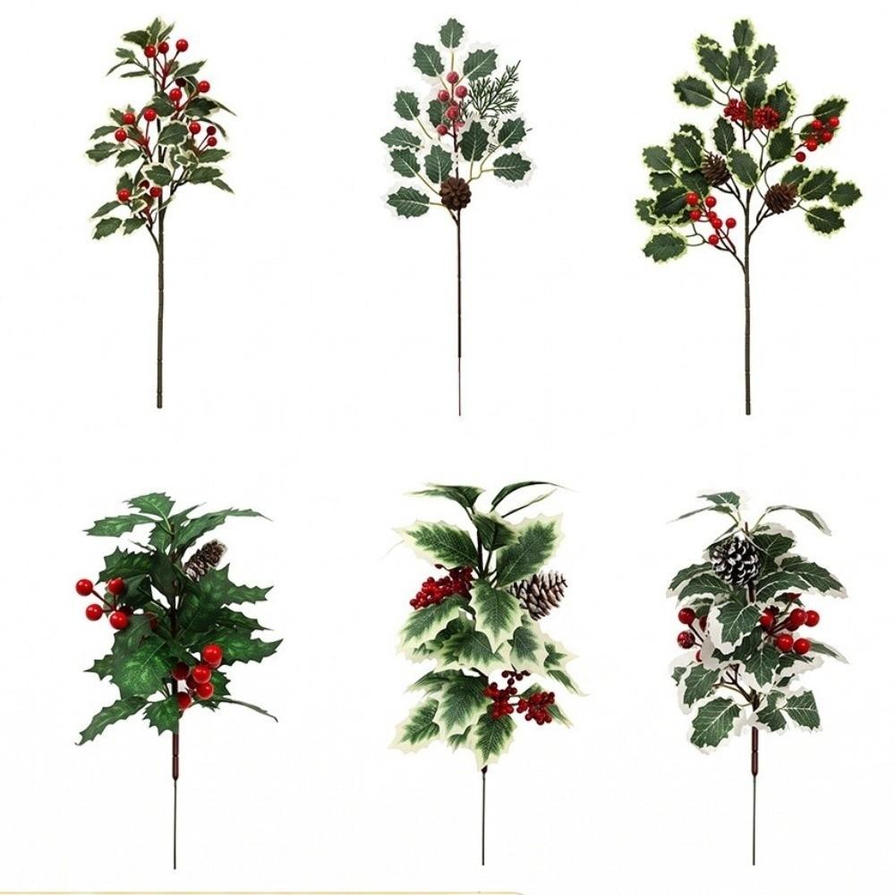 Fake Flowers Christmas Ornament Artificial Floral Decor Festive Bunches Christmas Decorations Home