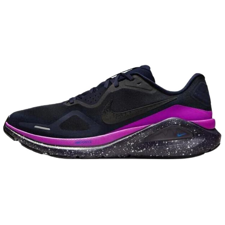 Nike Structure 26 SE Versatile Comfortable Running Shoes Men Sneakers Black Purple HQ7973-400