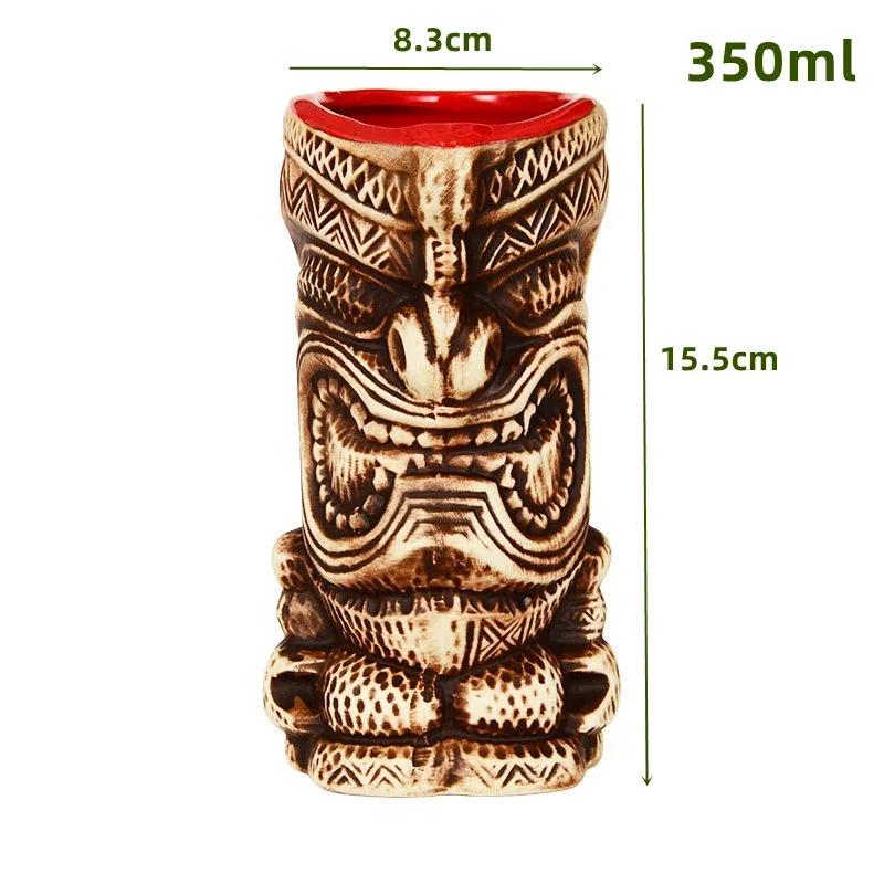 60 Types Ceramic Hawaii Tiki Mugs Creative Cocktail Glasses Beer Glass Martini Glasses Wine Glass Funny Cup Gift for Men