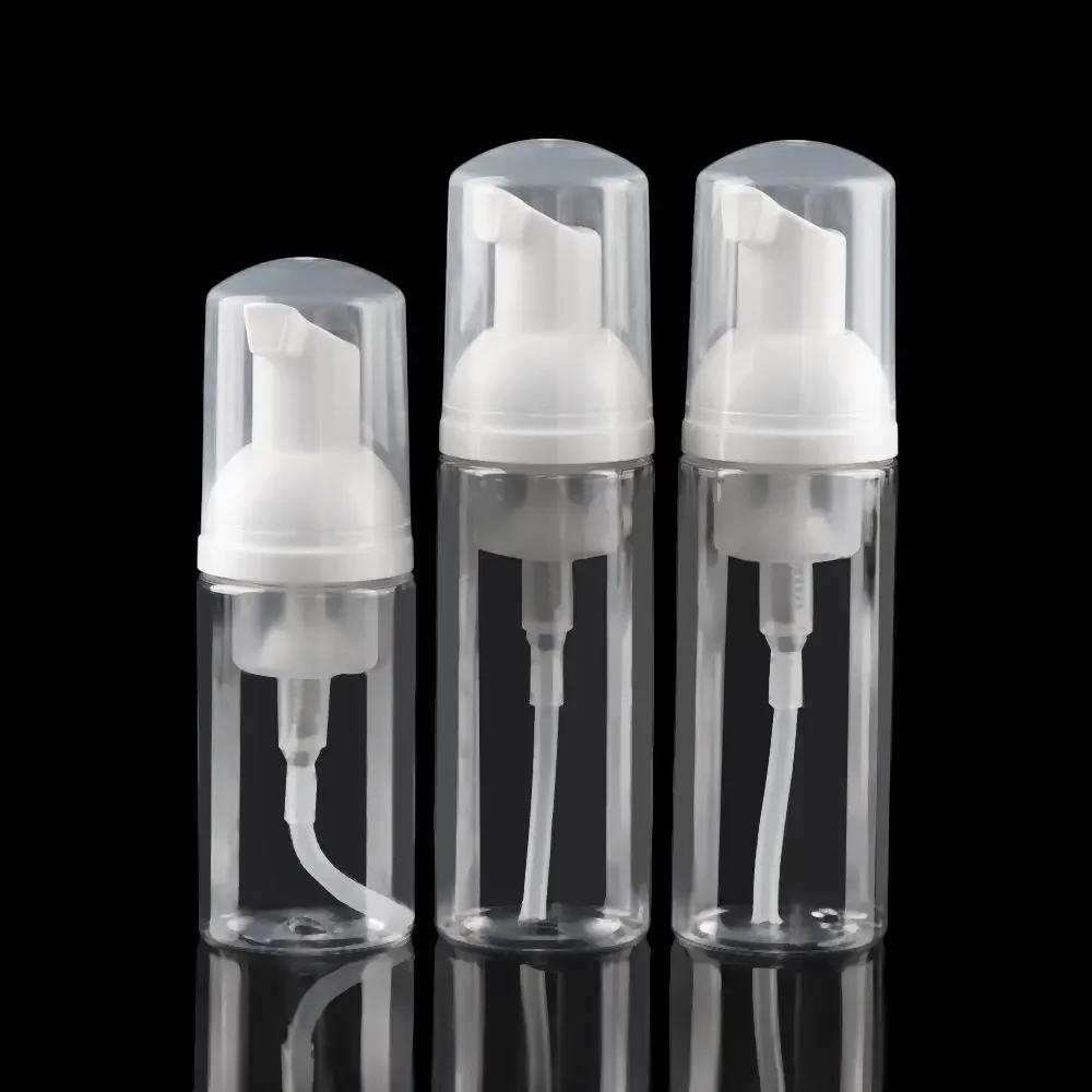 Botella de Plástico Espumosa de 30/50/60/80 ML Dispensador de Líquido para Espumas de Jabón, Espuma Champú Loción Gel de Ducha, Botellas Cosméticas con Bomba de Espuma