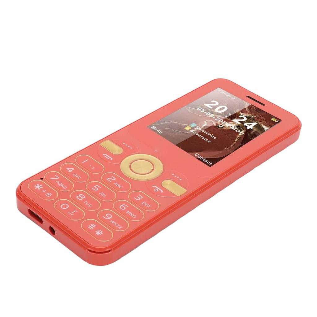 2G Phone   Slim 2.4 Inch Color Display Double SIM Double Standby Senior Mobile Phone with Flashlight Large Volume Big Buttons