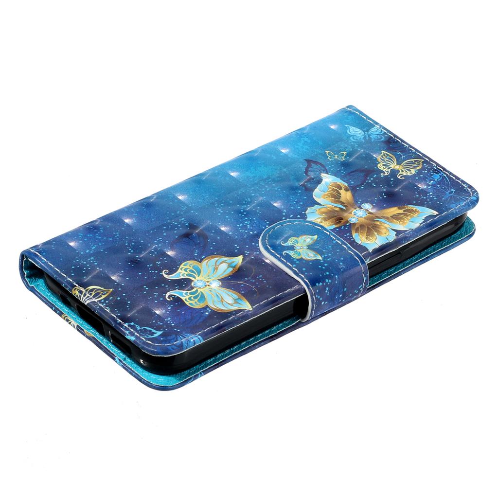 For Samsung Galaxy S24 FE Case 3D Pattern Leather Wallet Flip Phone Cover with Strap