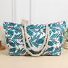popular striped beach bag large-capacity travel storage bag bold cotton portable shopping environmental tection bag