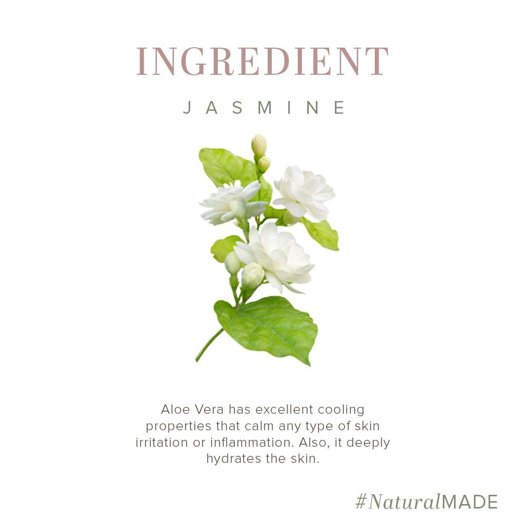 KHADI NATURAL Jasmine Soap Herbal Bathing Bar Floral Scent Refreshing Aroma Skin Texture Pack Of1 125 G Each X 3 Pcs