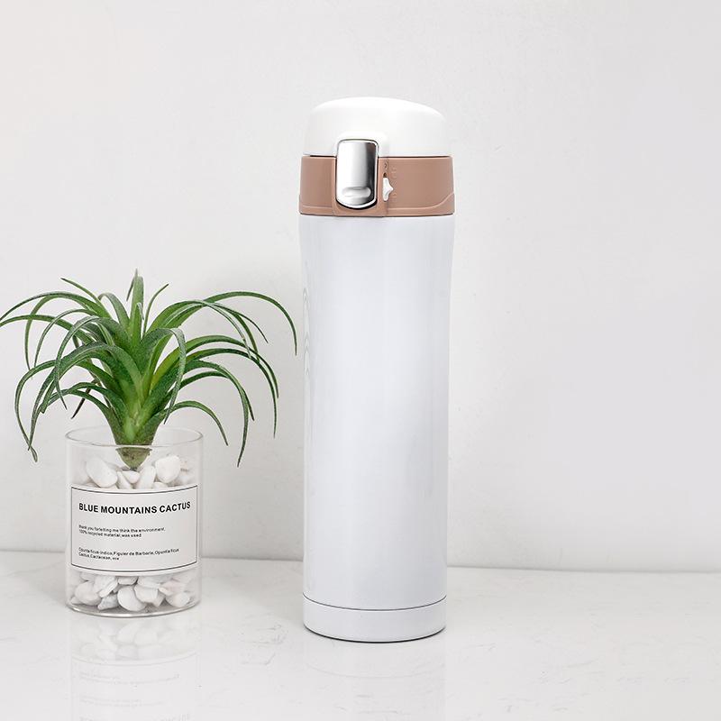 4 barvy Domácí kuchyně Vakuové termosky 500ml /350ml Nerezová ocel Izolovaný termoska Šálek na kávu Cestovní láhev na pití
