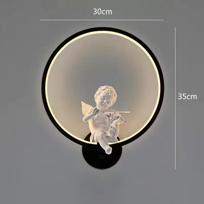 Nordic angel wall lights LED wall mounted modern home decoration living room bedroom bedside children's room creative wall lamp