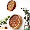 KATOMOKU muku clock 2 Walnut x Beech Wall Clock Continuous Second Hand km-73NARCS 306mm (SKP Radio-Controlled Clock)